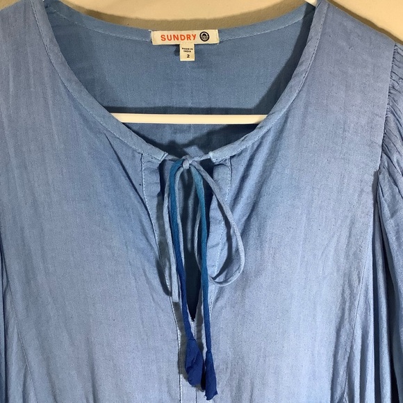 Sundry Blue Ombre Women's Dress - Picture 7 of 9